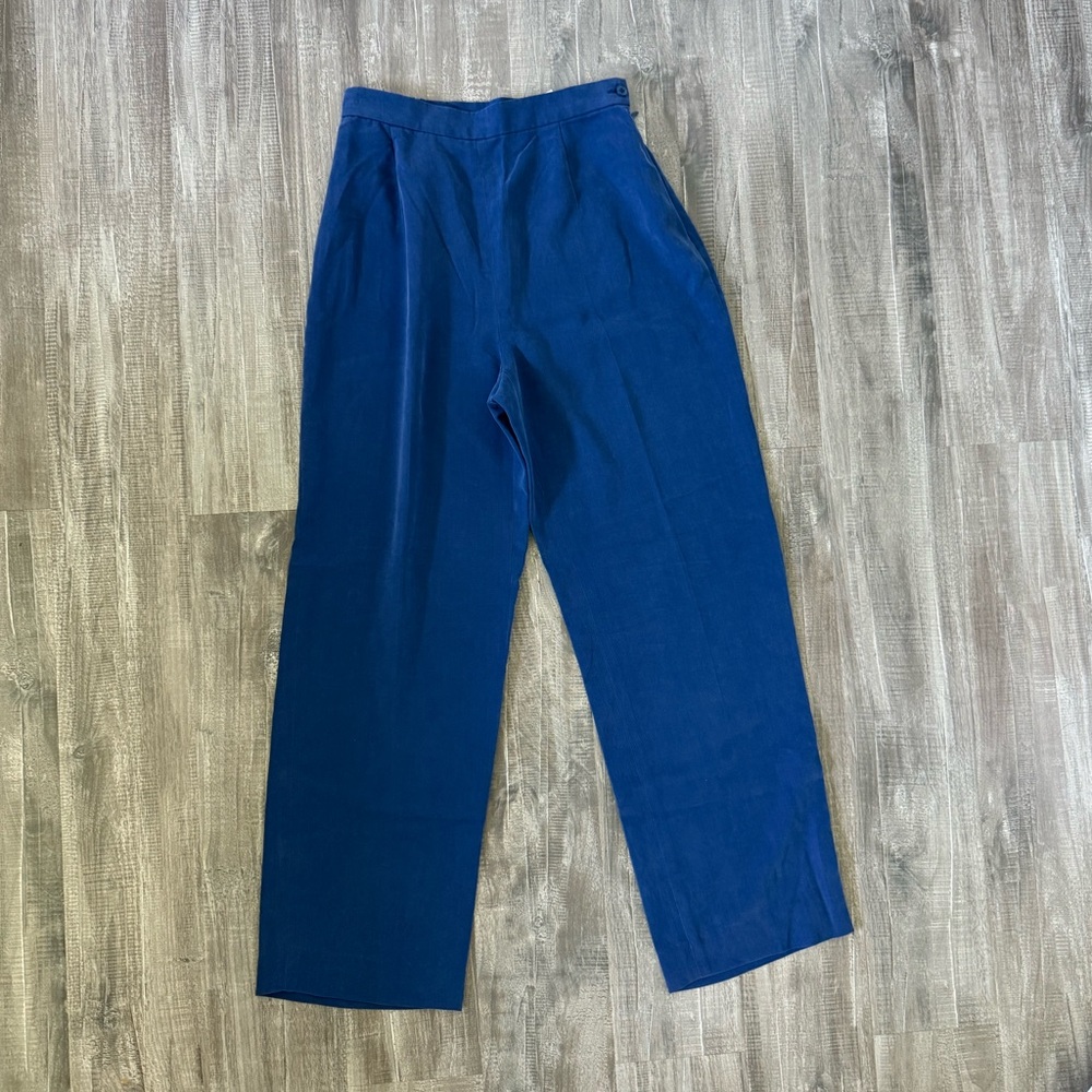 Talbots Royal Blue Chinos High-Waisted Straight-Leg